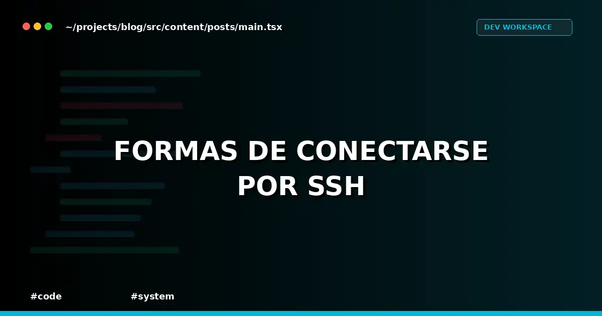 Formas de conectarse por SSH