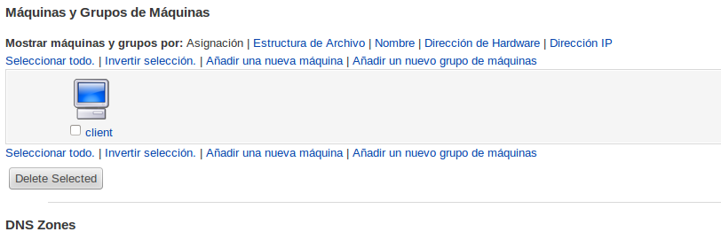 Configuración Webmin